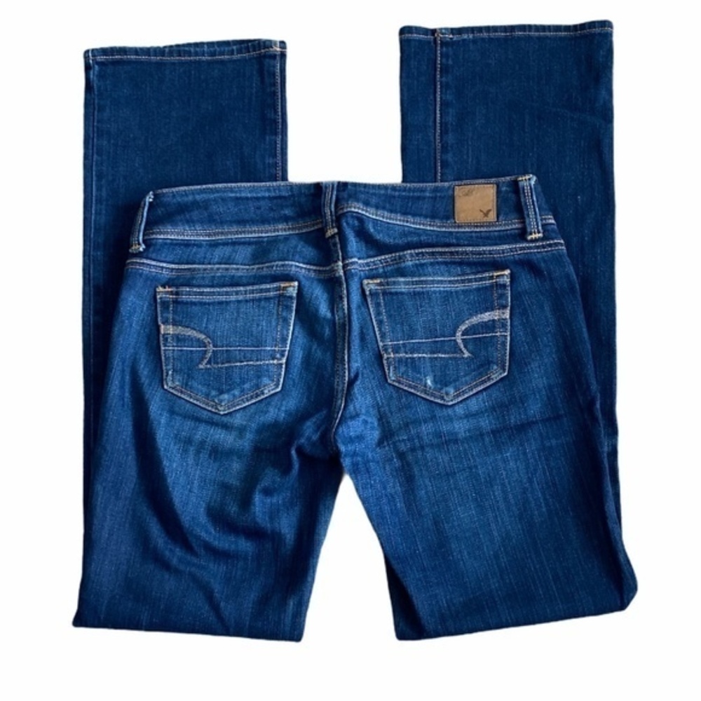 American Eagle‎ Stretch Slim Boot Distressed Jeans